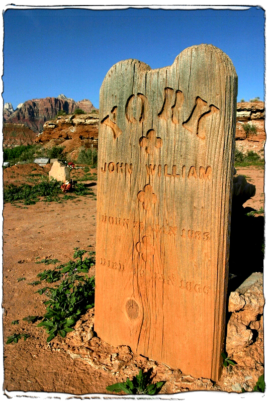Old Gravemarker Gafton Ghost Town, UT � Dave Hickey